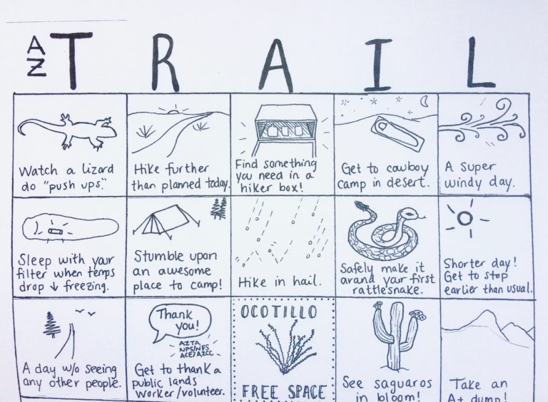 Arizona Trail Bingo